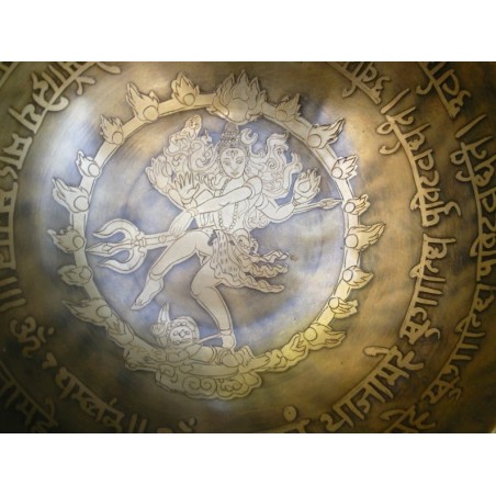Bol Tibétain 7 métaux 998grs Shiva Nataraja