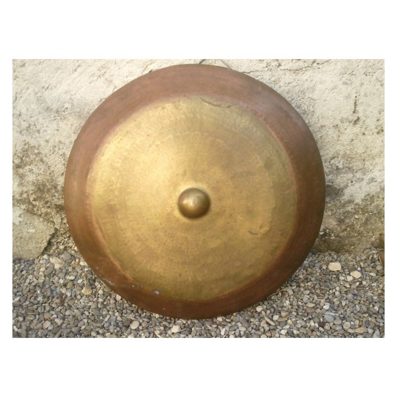 Gong Antique Indien 3 métaux 56cm 3090grs