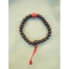 Mala bracelet bois de santal rouge ou rosewood 7mm + corail