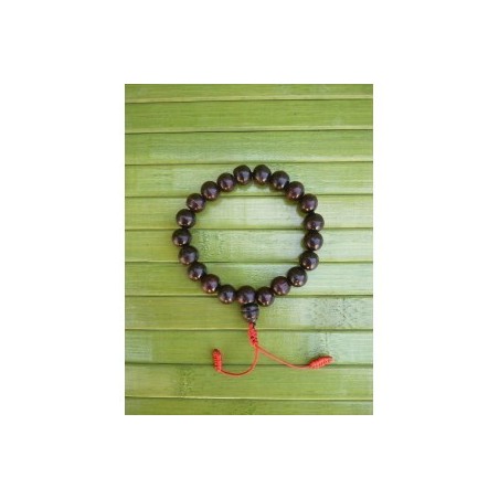 Mala bracelet bois de santal rouge ou rosewood 9mm