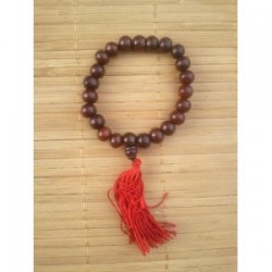 Mala bracelet bois de santal rouge ou rosewood 9mm n°2