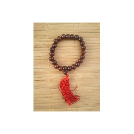 Mala bracelet bois de santal rouge ou rosewood 9mm n°2