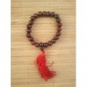 Mala bracelet bois de santal rouge ou rosewood 9mm n°2