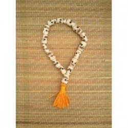 MALA BRACELET en os Tête de mort orange