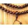 MALA Rosewood 7mm pompom marron