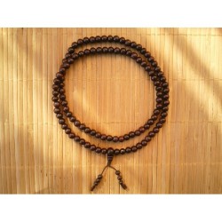 MALA Rosewood 7mm pompom marron