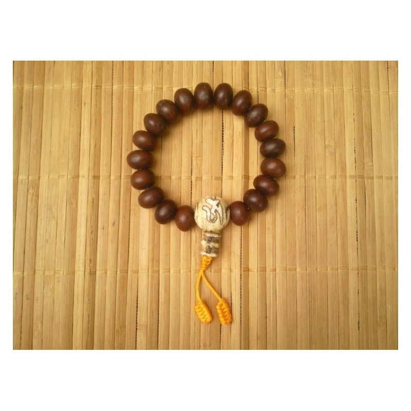 Bracelet Mala tibétain en bois de Bodhi