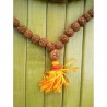 MALA TIBETAIN GRAINES DE RUDRAKSHA 7mm clair