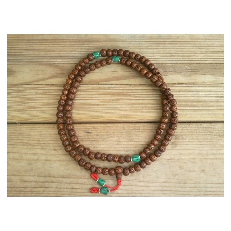 Mala Tibétain en Rudraksha 10mm