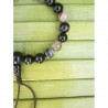 MALA BRACELET tibétain Onyx noire