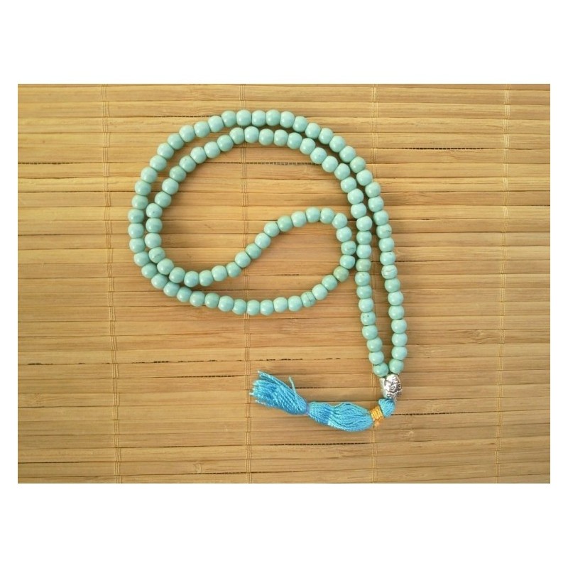 MALA TIBETAIN TURQUOISE 6mm