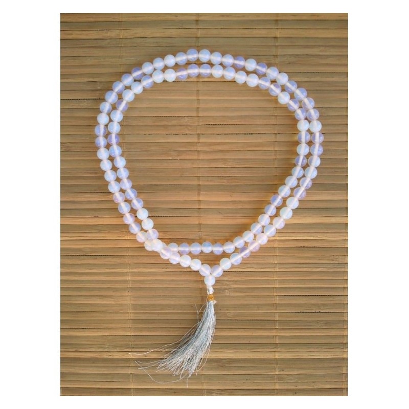 MALA Tibétain en Opalite 8mm