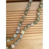 Mala Tibétain en Agate mousse avec noeuds 5.5-6mm