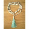 MALA Tibétain en Amazonite 6.5mm noeud