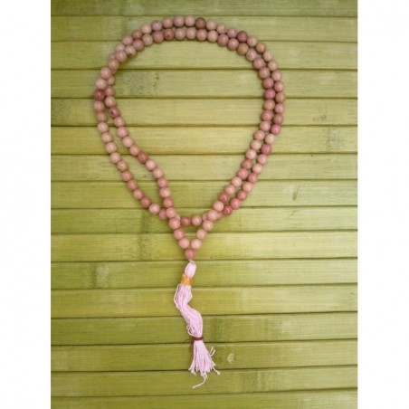 Mala Tibétain en Rhodochrosite 6mm