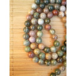 MALA TIBETAIN MIX AGATE 8-9MM