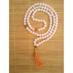 Mala Tibétain en Quartz Rose 8mm