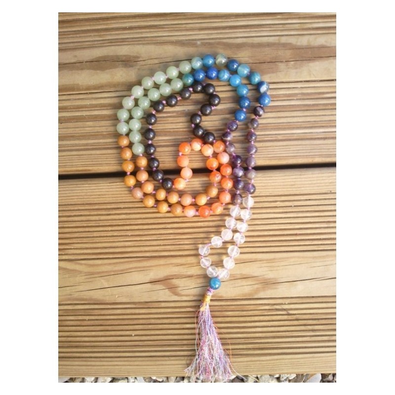 MALA Tibetain 7 Chakras 8mm n°2