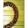 MALA TIBETAIN OEIL DE TIGRE ROUGE 6MM