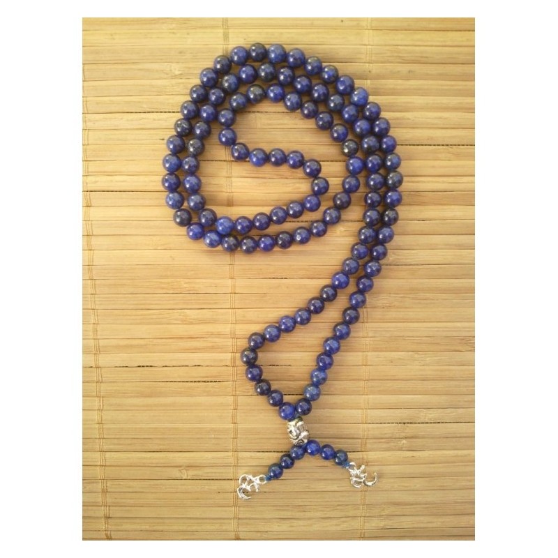 MALA TIBETAIN EN LAPIS LAZULI 6mm