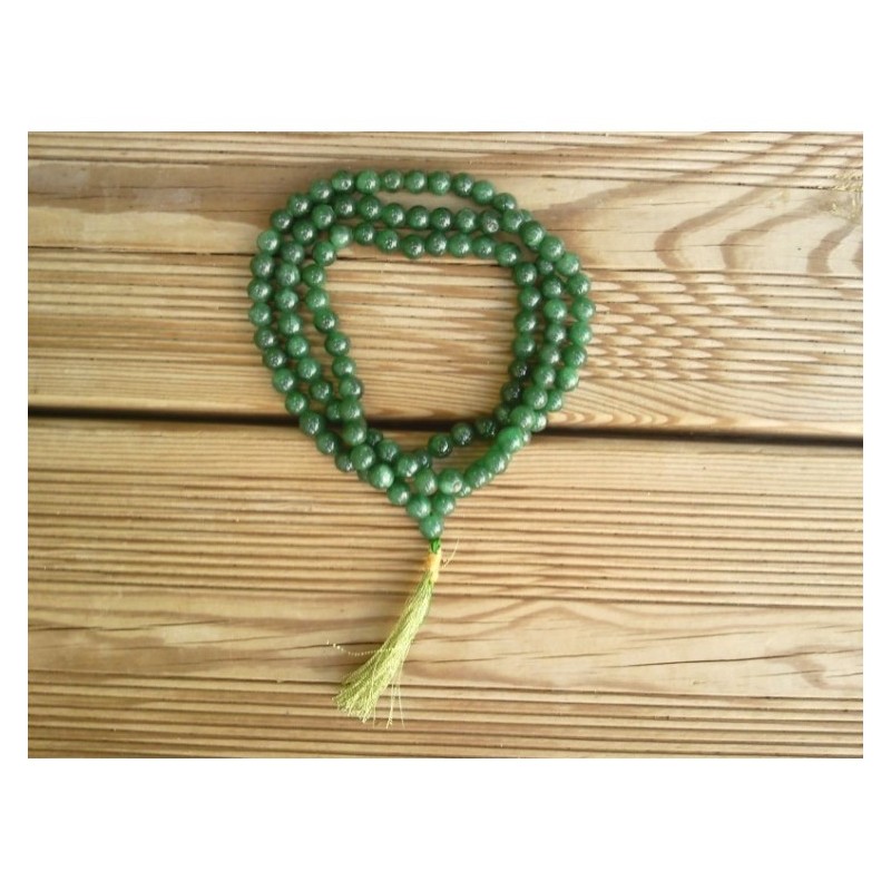 Mala Tibétain en Aventurine foncée 8mm