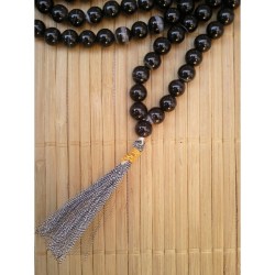 MALA TIBETAIN ONYX NOIRE 8MM