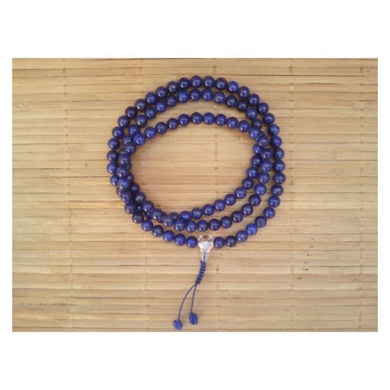 MALA TIBETAIN EN LAPIS LAZULI 8mm simple