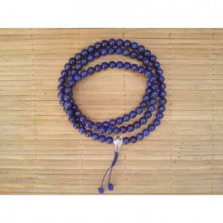 MALA TIBETAIN EN LAPIS LAZULI 8mm simple