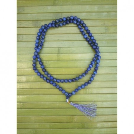 MALA TIBETAIN EN LAPIS LAZULI 8-8.5mm Inde