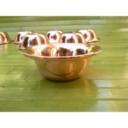 Set de 7 bols à offrande bouddhiste 7cm cuivre