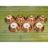 Set de 7 bols à offrande bouddhiste  7cm cuivre