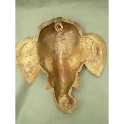 Tête d'Elephant ou de Ganesh 17.5cm laiton