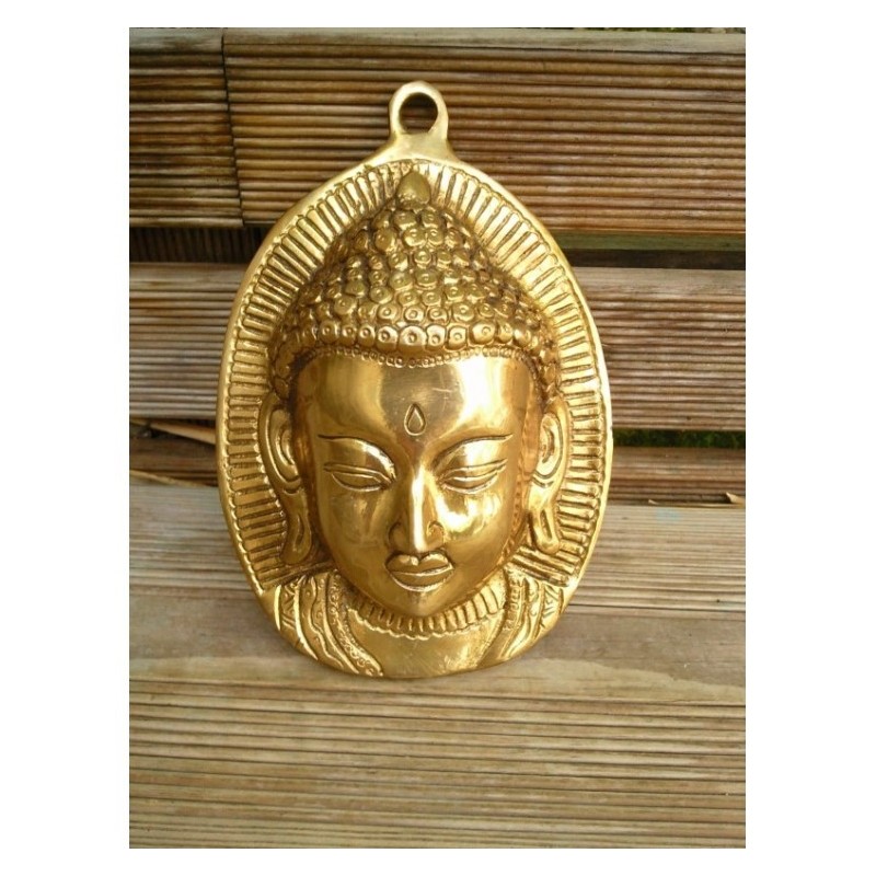 Tête de Bouddha murale 14cm