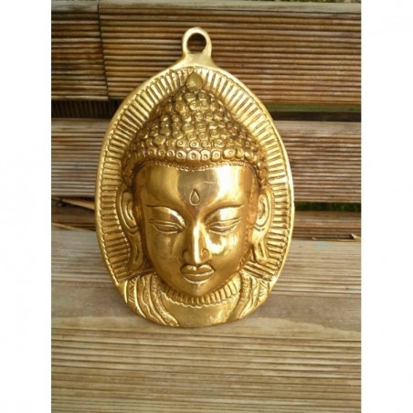 Tête de Bouddha murale 14cm