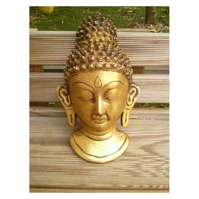 Tête de Bouddha murale 21.5cm