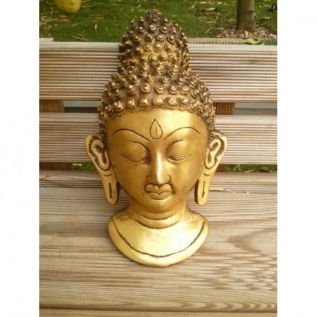 Tête de Bouddha murale 21.5cm