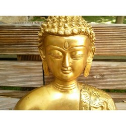 Buste de Bouddha 19cm en laiton