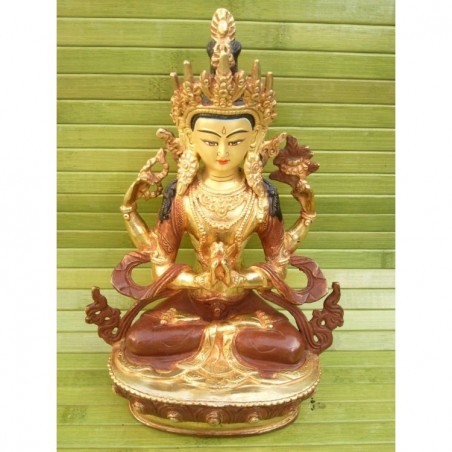 Statue de Bouddha  Chenrezig 23cm