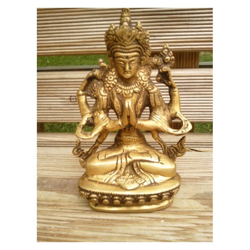 Statue de Bouddha  Chenrezig 13cm