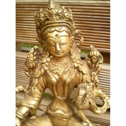 Statue de Bouddha  Tara Verte 14.5cm