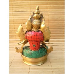 Statue de Bouddha  Tara Blanche 14cm