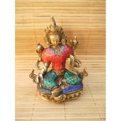 Statue de Bouddha  Tara Verte 13,5cm