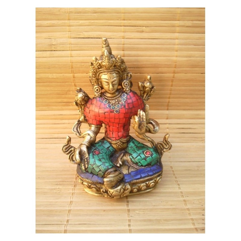 Statue de Bouddha  Tara Verte 13,5cm