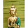 Statue de Bouddha  Vairochana 17cm Turquoise