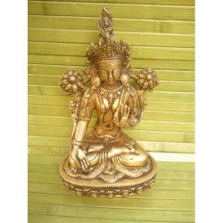 Statue de Bouddha  Tara Blanche 21cm