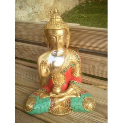 Statue de Bouddha  Amoghasiddhi 19.5cm