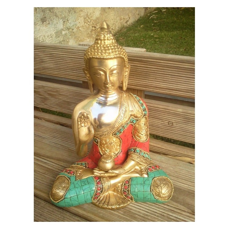 Statue de Bouddha  Amoghasiddhi 19.5cm