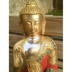 Statue de Bouddha  Amoghasiddhi 19.5cm
