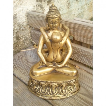 Couple Tantrique Bouddha Shakti 19cm