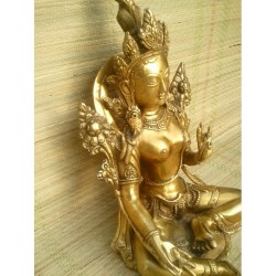 Statue de Bouddha  Tara Verte 26cm